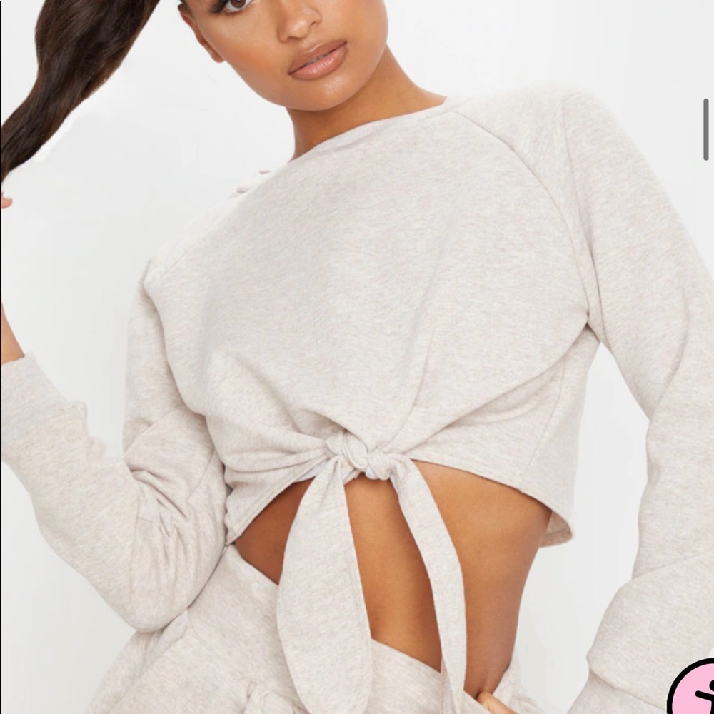 Tied crop top